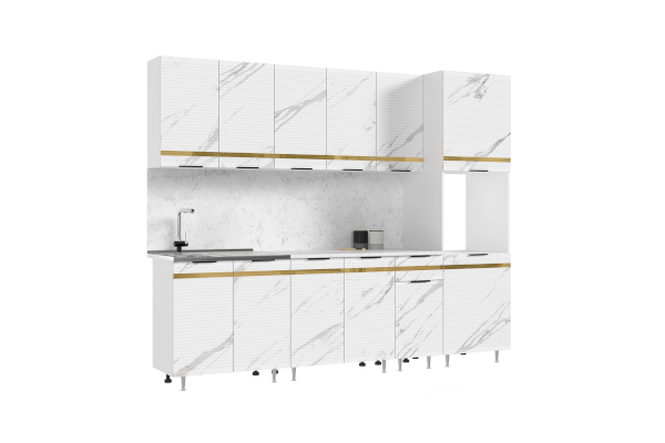 Кухонный гарнитур Милена 2,6 м (Миф)